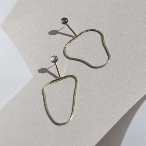 Arlo Earrings - Shell