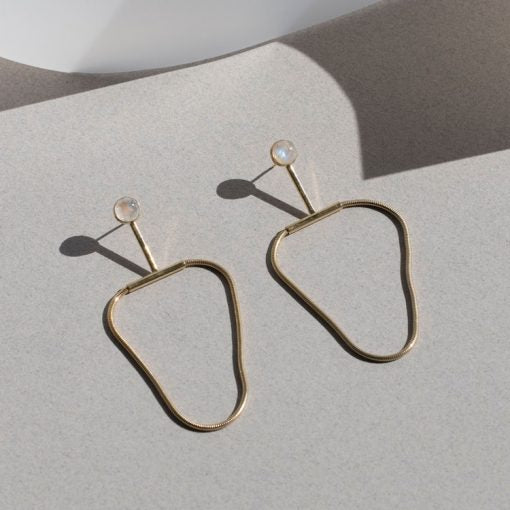 Arlo Earrings - Moonstone