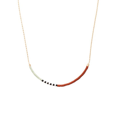 Septima Pattern Choker - Terracotta
