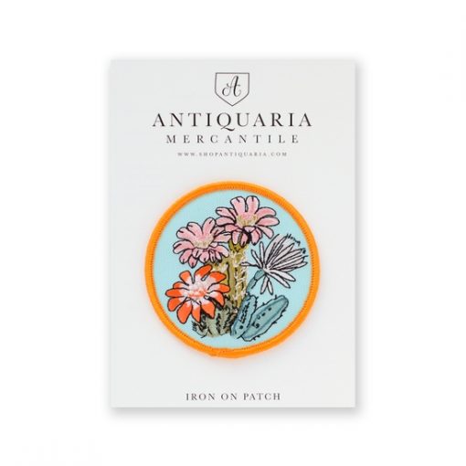 Floral Cacti Embroidered Patch