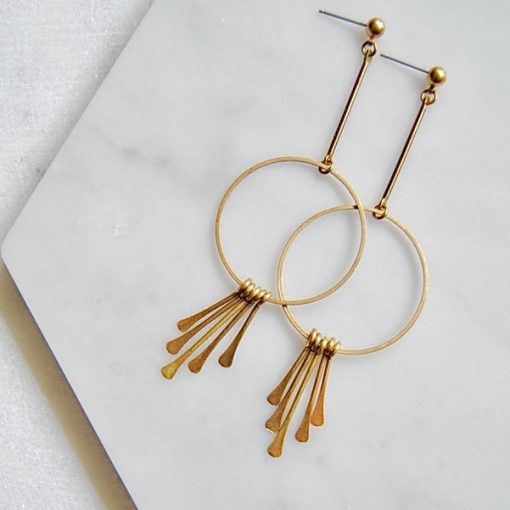 Boho Brass Earrings