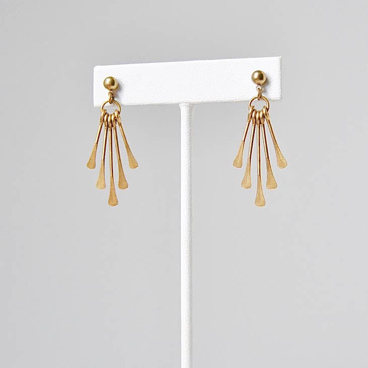 Sun Rays Stud Earrings