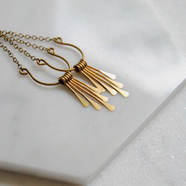 Teardrop Tassel Earrings