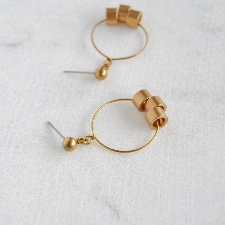 Brass Beads Earrings