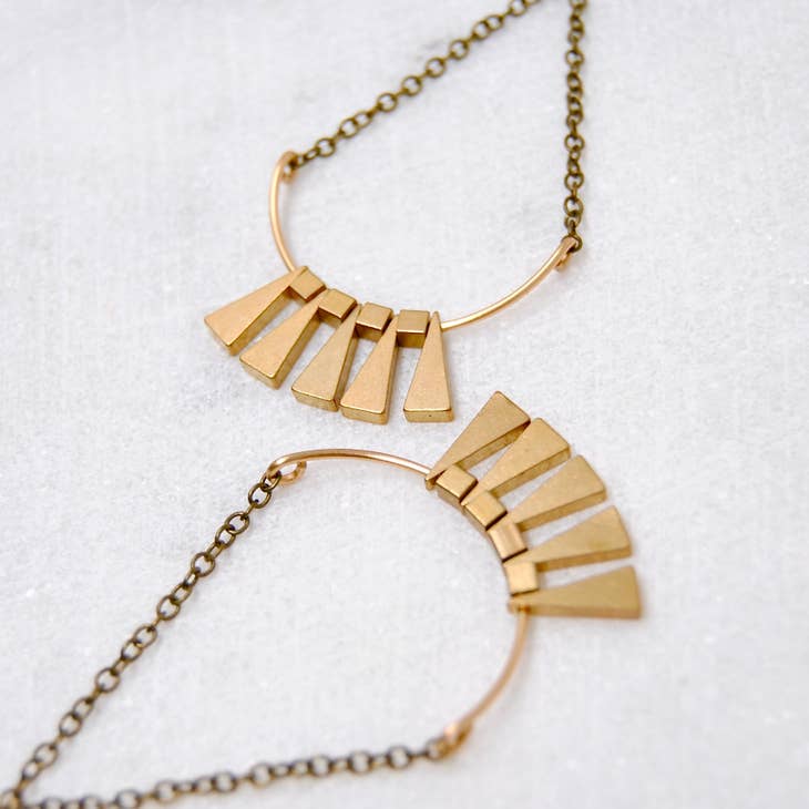 Sun Rays Dangle Earrings