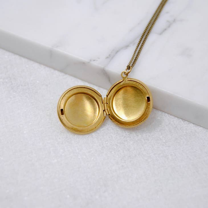 Round Locket Necklace
