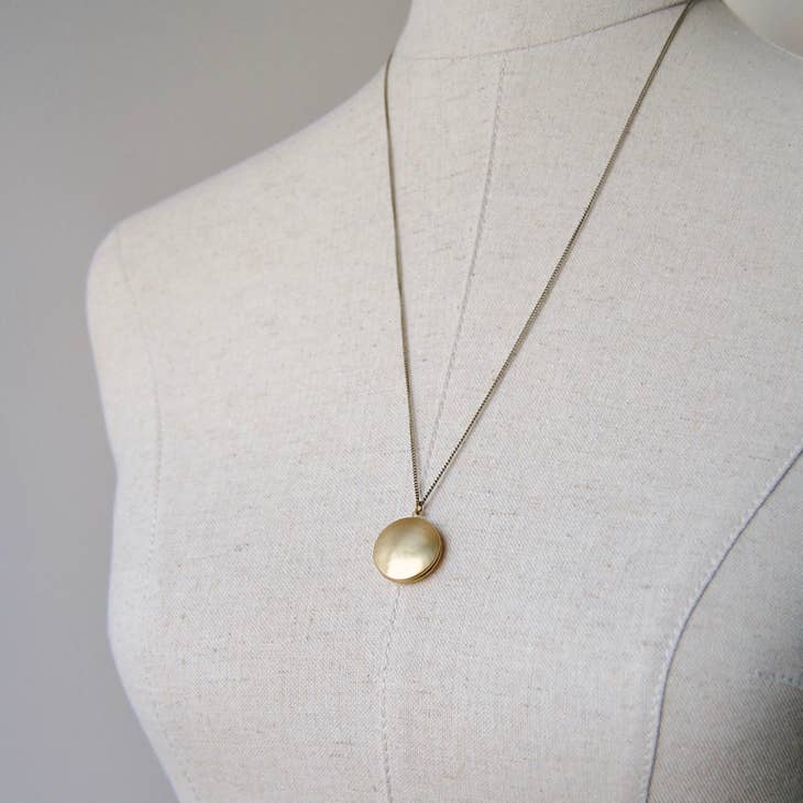 Round Locket Necklace