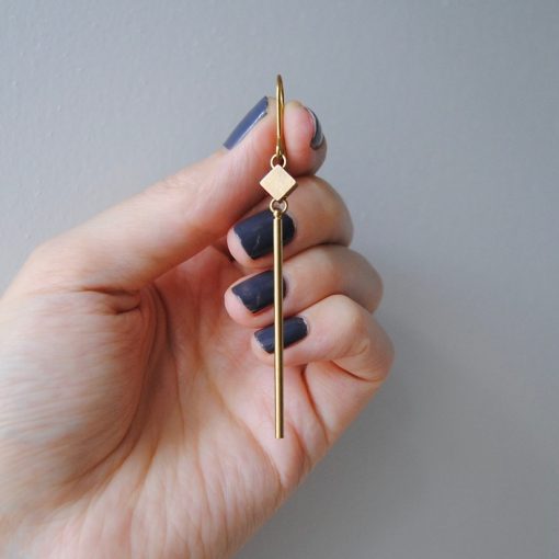Square and Stick Earring
