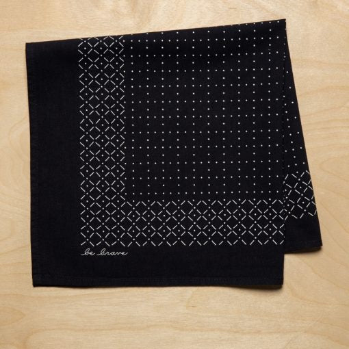 Jenni Earle Bandana - Be Brave Black