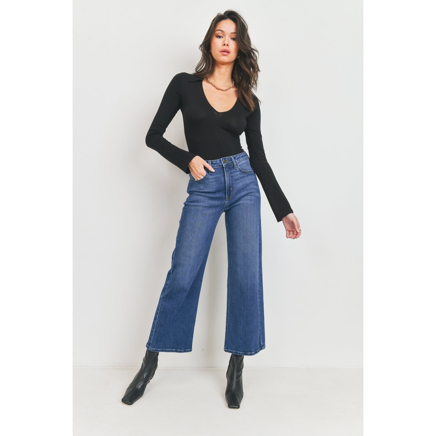 Classic Wide Leg - Dark Wash