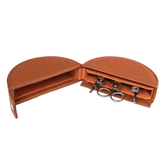 Circular Manicure Set - Brown