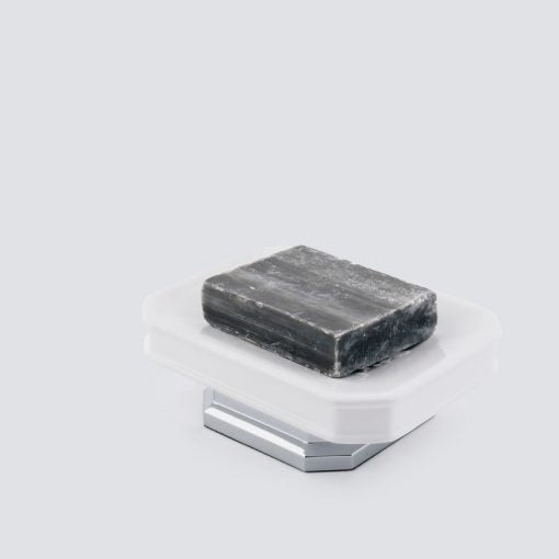 Soap Dish with Metal - Ceramic