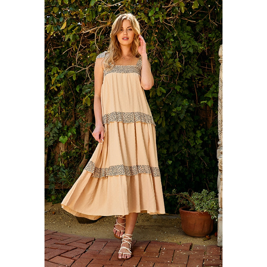 Shirred Tiered Dress