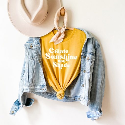 Create Sunshine Tee - Yellow