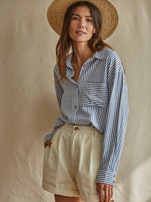 Vincent Button Down - Blue