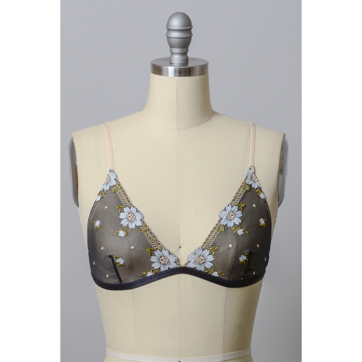 Floral Bralette - Black