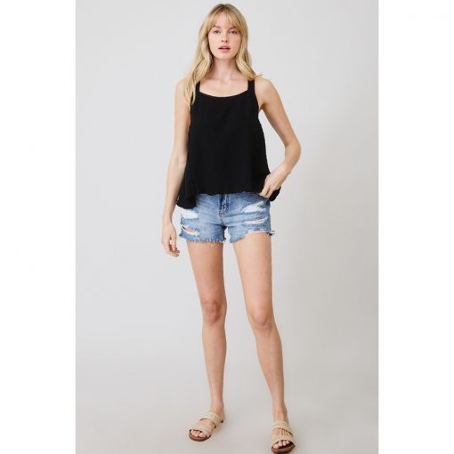 Criss Cross Tank - Black