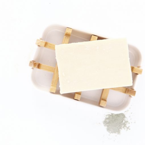 Bamboo Soap Dish - White