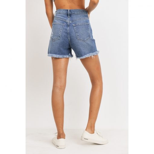 High Rise Short - Medium Wash Denim
