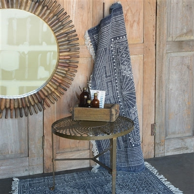 Batik Cotton Rug - Indigo