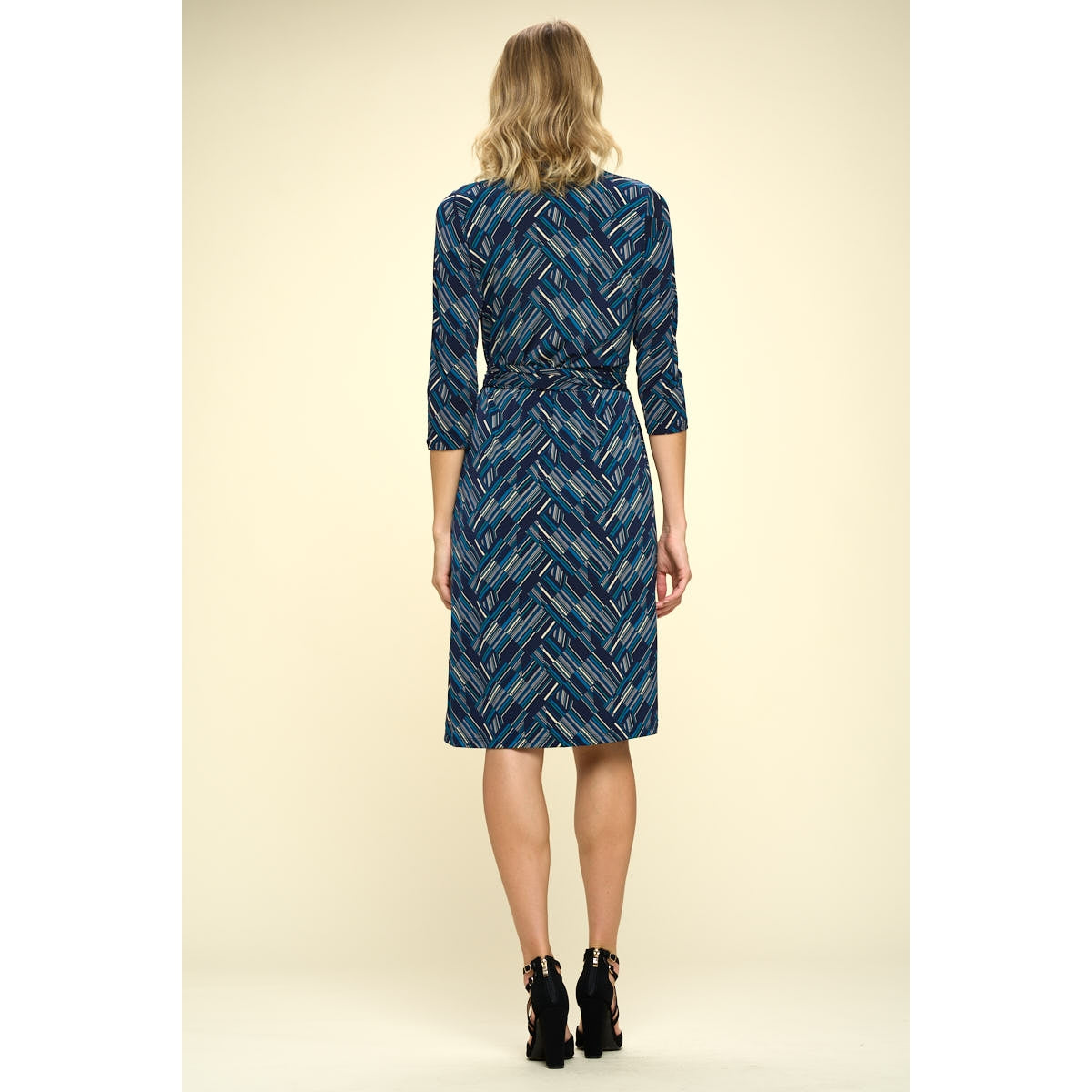 Jersey Wrap Dress - Navy