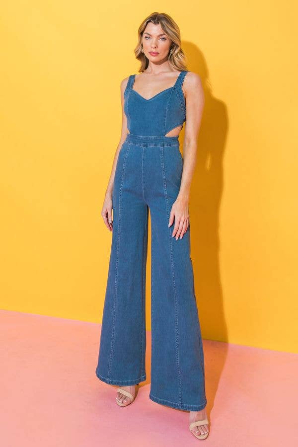 Denim Jumpsuit - Medium Indigo