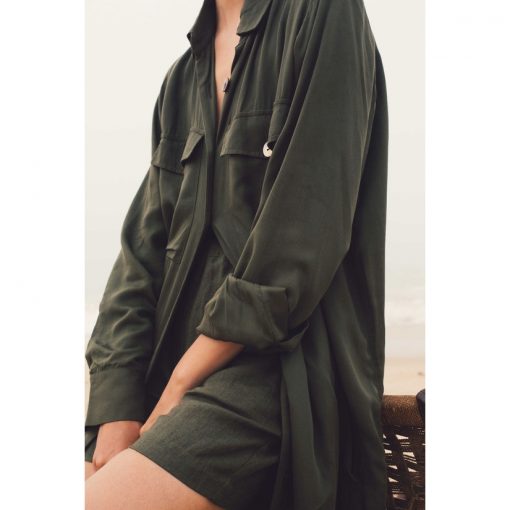Karina Shirt Dress - Olive
