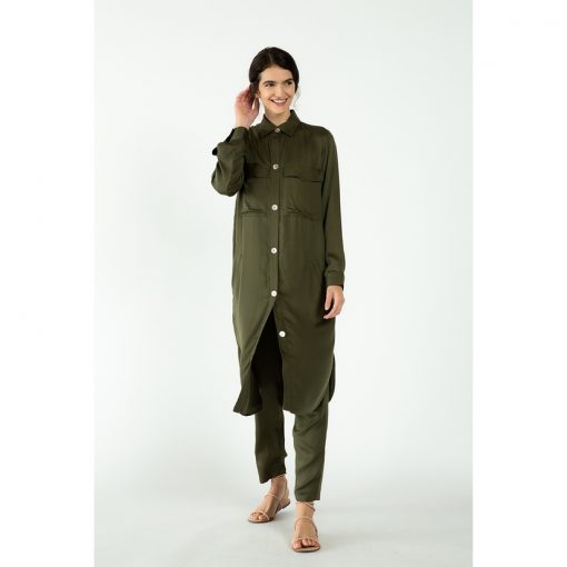 Karina Shirt Dress - Olive