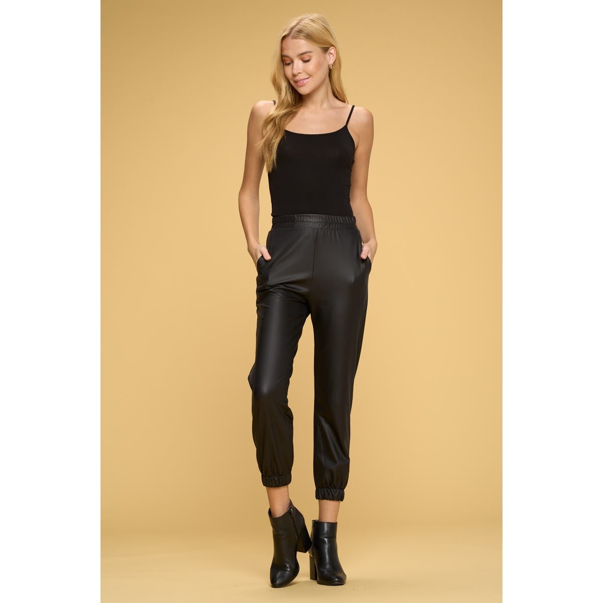 Faux Leather Pants