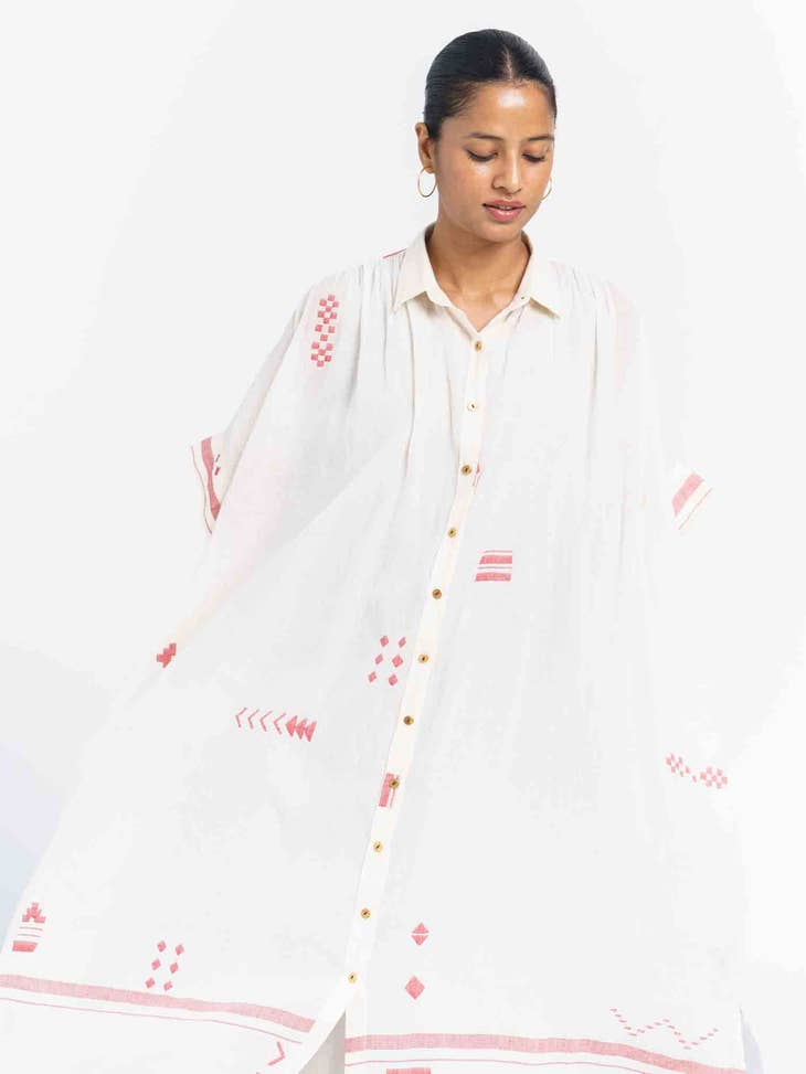 Oversized Long Shirt Dress