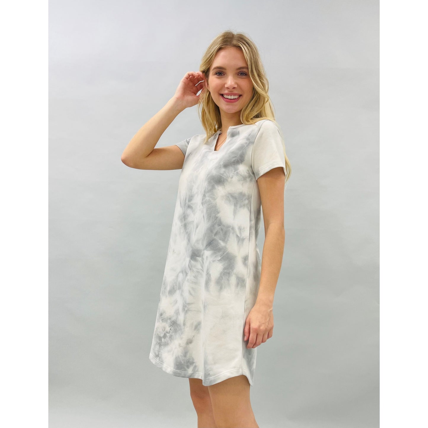 Tie Dye Dress - Grey