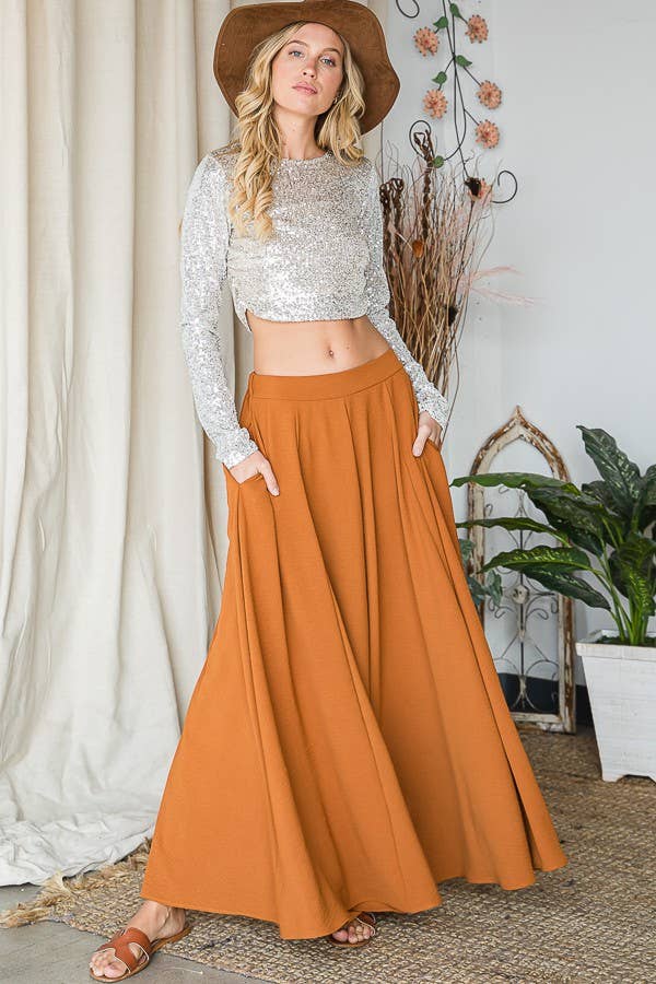 Wide Leg Traveler Pants - Camel