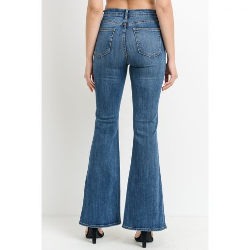 Side Slit Flare - Medium Wash