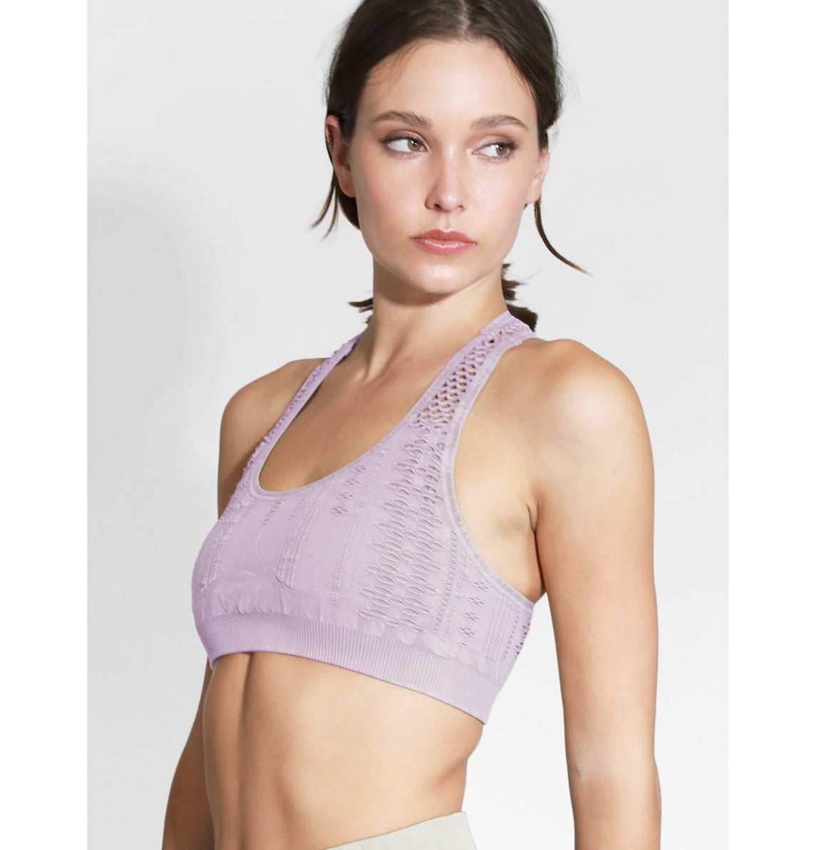 Detailed Bralette - Lavender