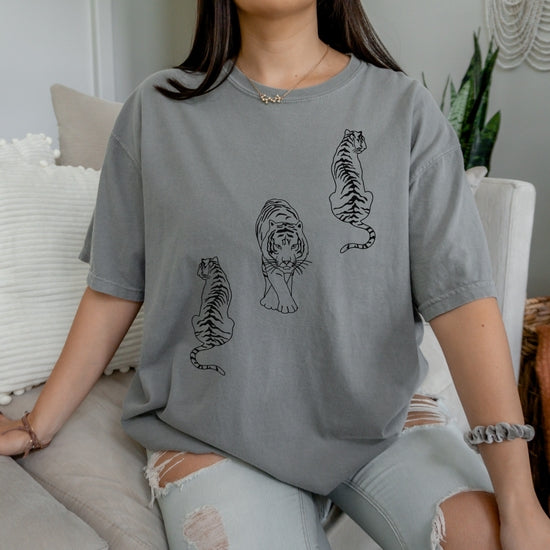 Tiger Tee - Grey