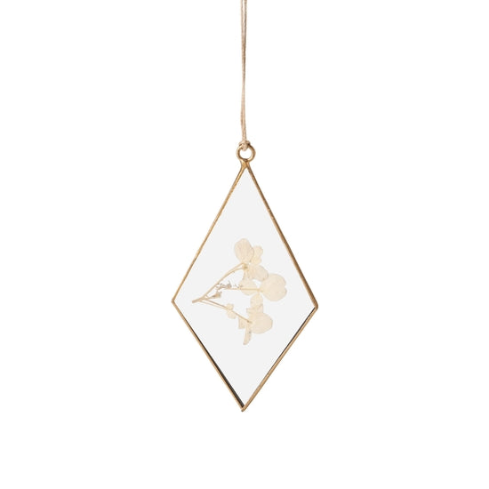 Ivory Diamond Floral Pendant