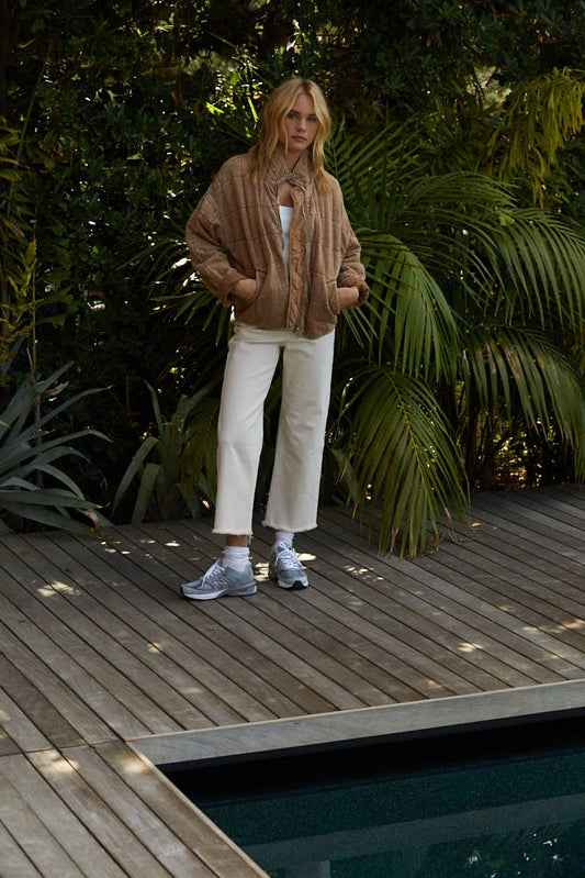 It's All Good Washed Jacket - Desert Tan