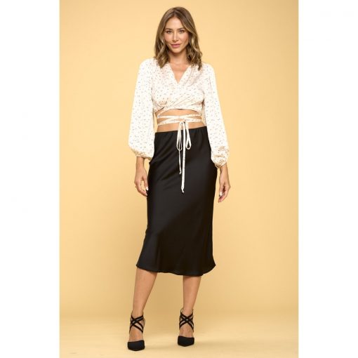 Silky Crop Top - White
