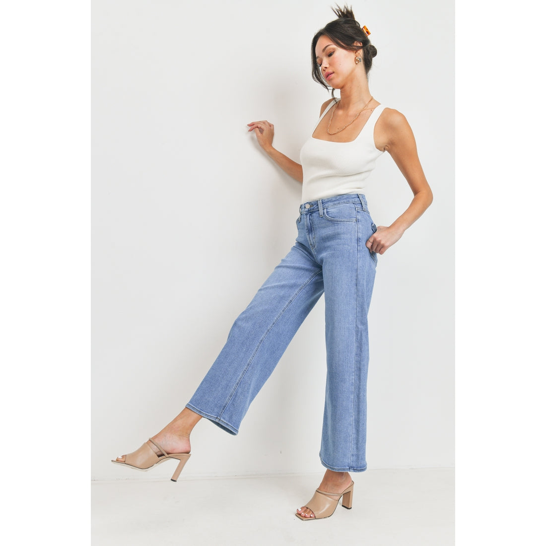 Classic Wide Leg - Medium Wash