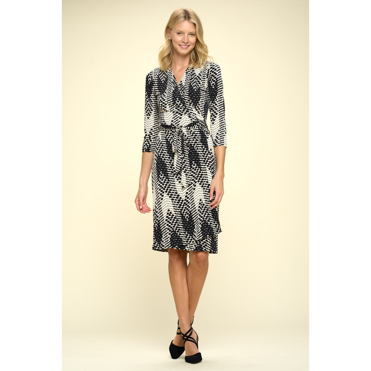 Jersey Wrap Dress - Black