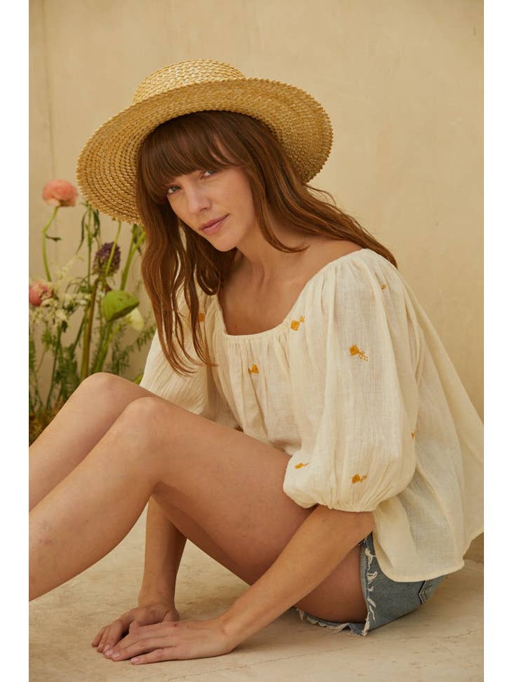 The Larisa Top - Ivory