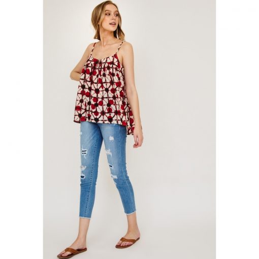 Polka Dot Tank - Red