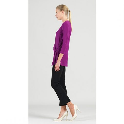 Faux Tie Tunic - Violet