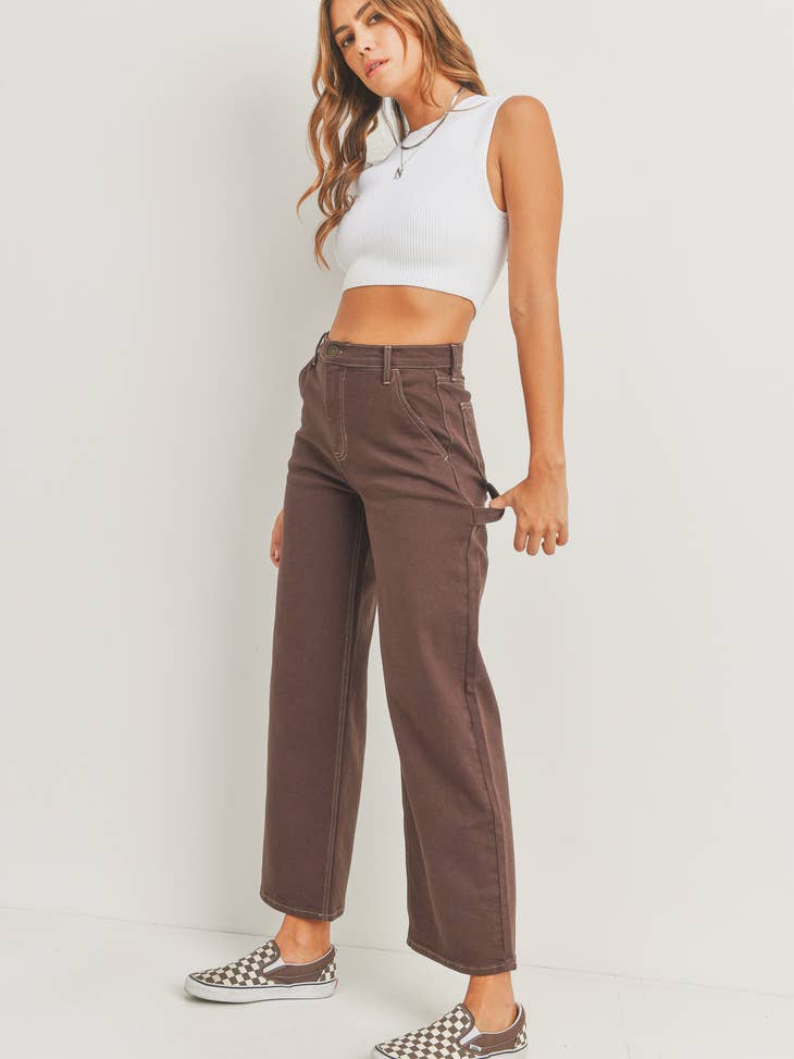 Utility Wide Leg Pants - Smores