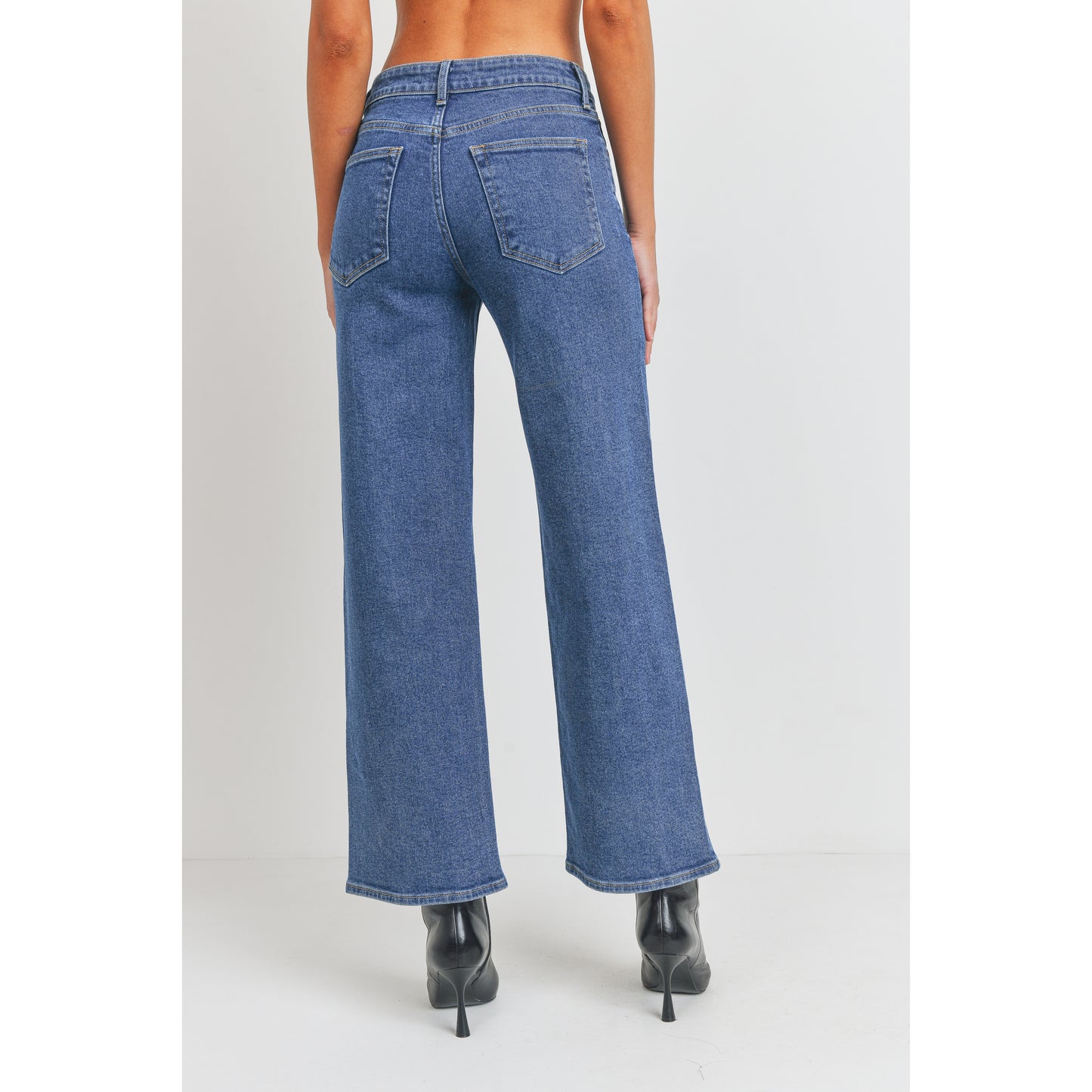 High Rise Full Length Straight - Dark Wash