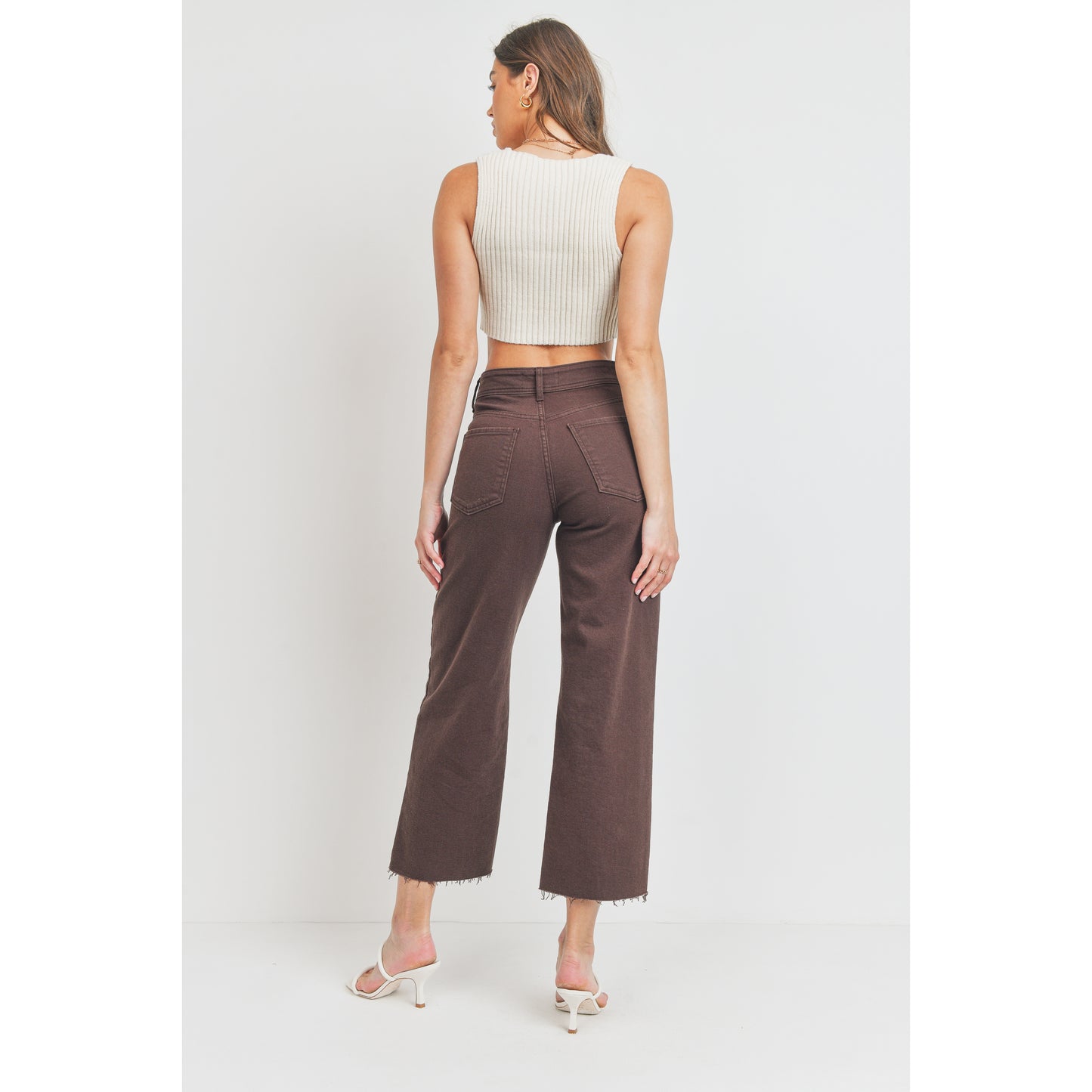 High Rise Utility Wide Leg - Espresso