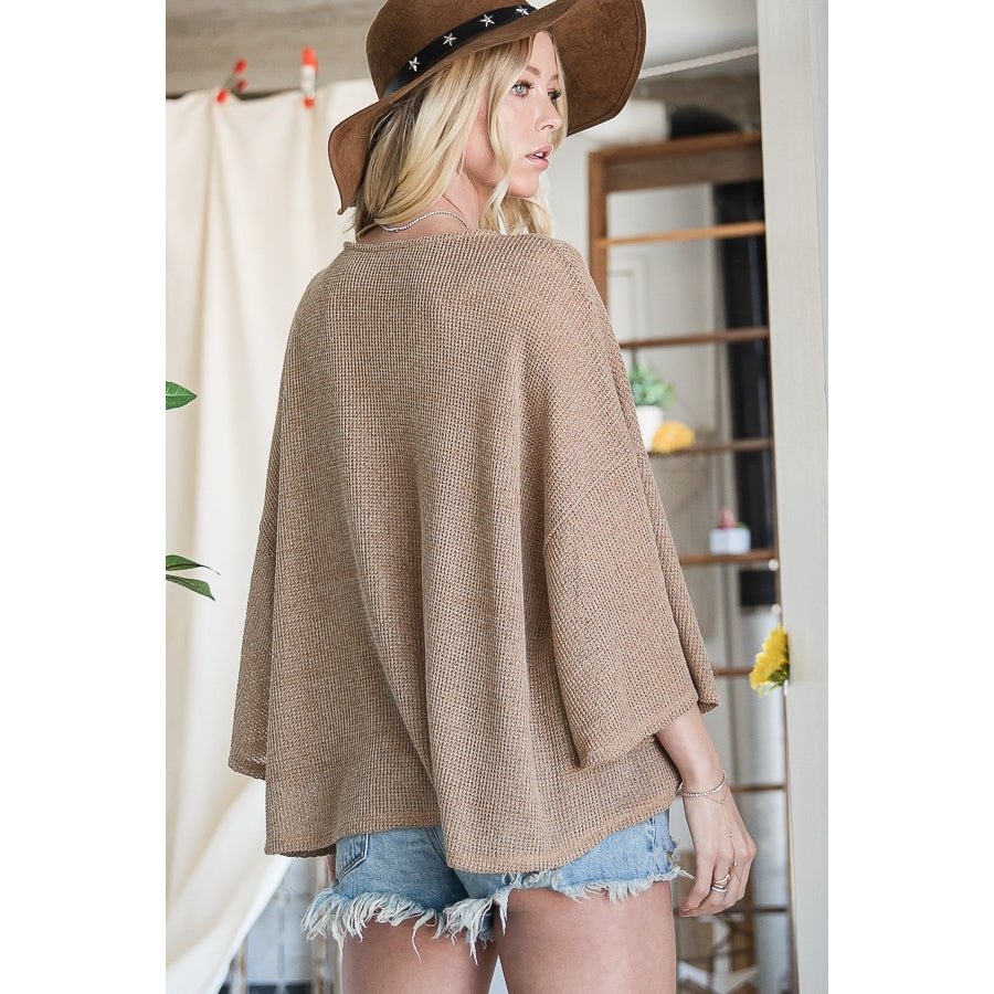 Twist Front Top - Camel