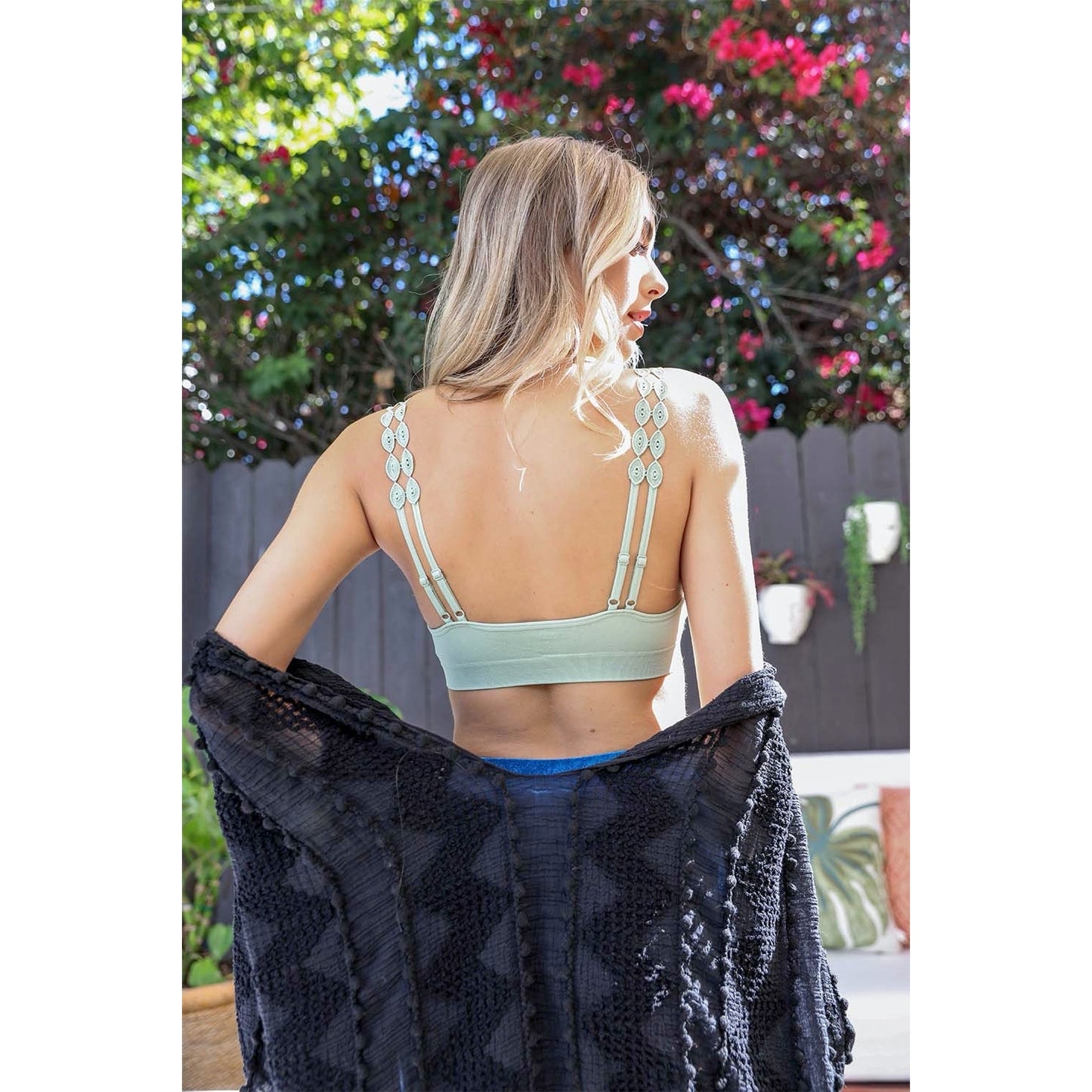 Eye Lace Bralette - Sage