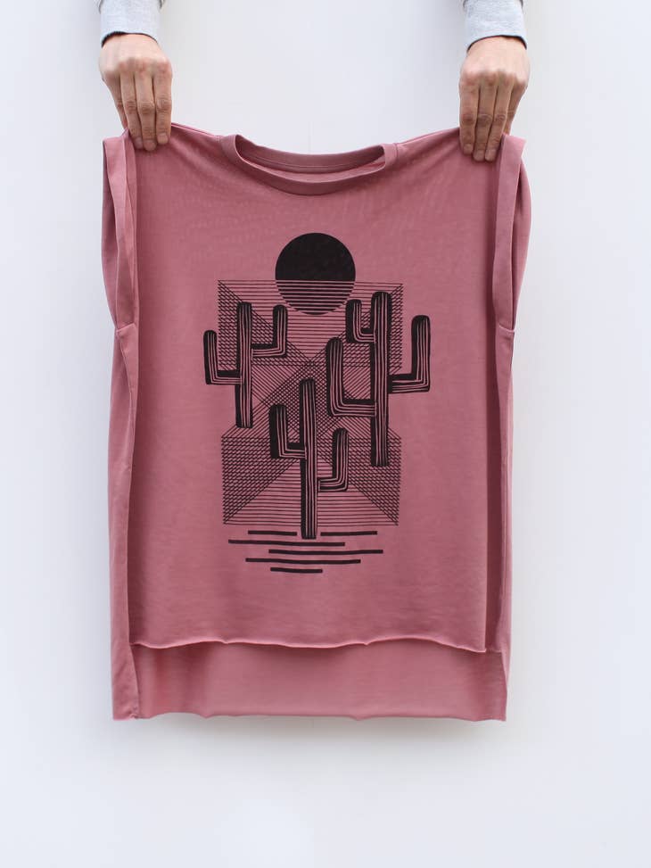 Desert Landscape Tee - Mauve