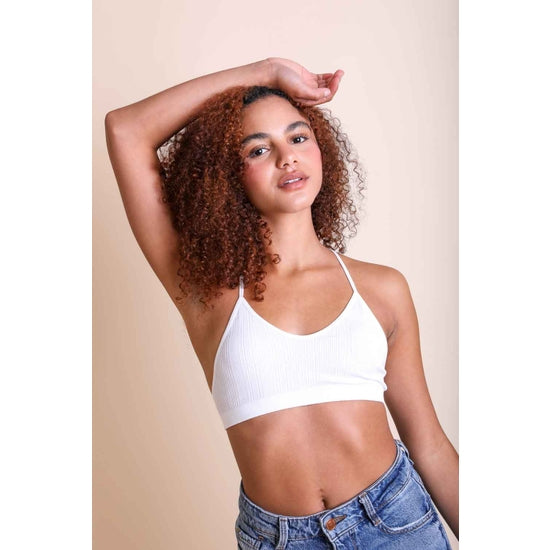 Mesh Racerback - White